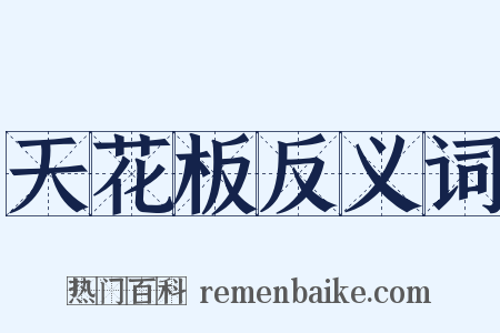 天花板反义词是什么意思的图片